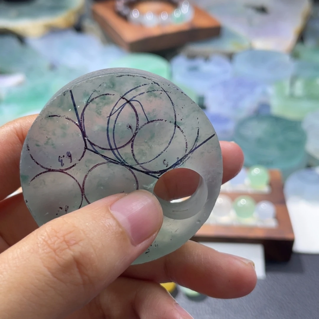 M***i定制翡翠未镶嵌扣子分单卡22