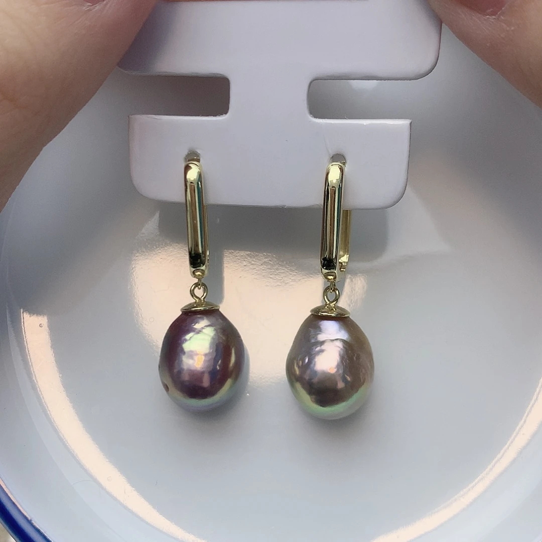 耳饰淡水珍珠银S925镶嵌w3