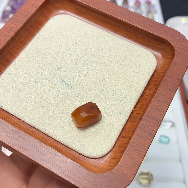 银S925镶嵌水晶珠宝半成品兔毛随型打孔定制不退换