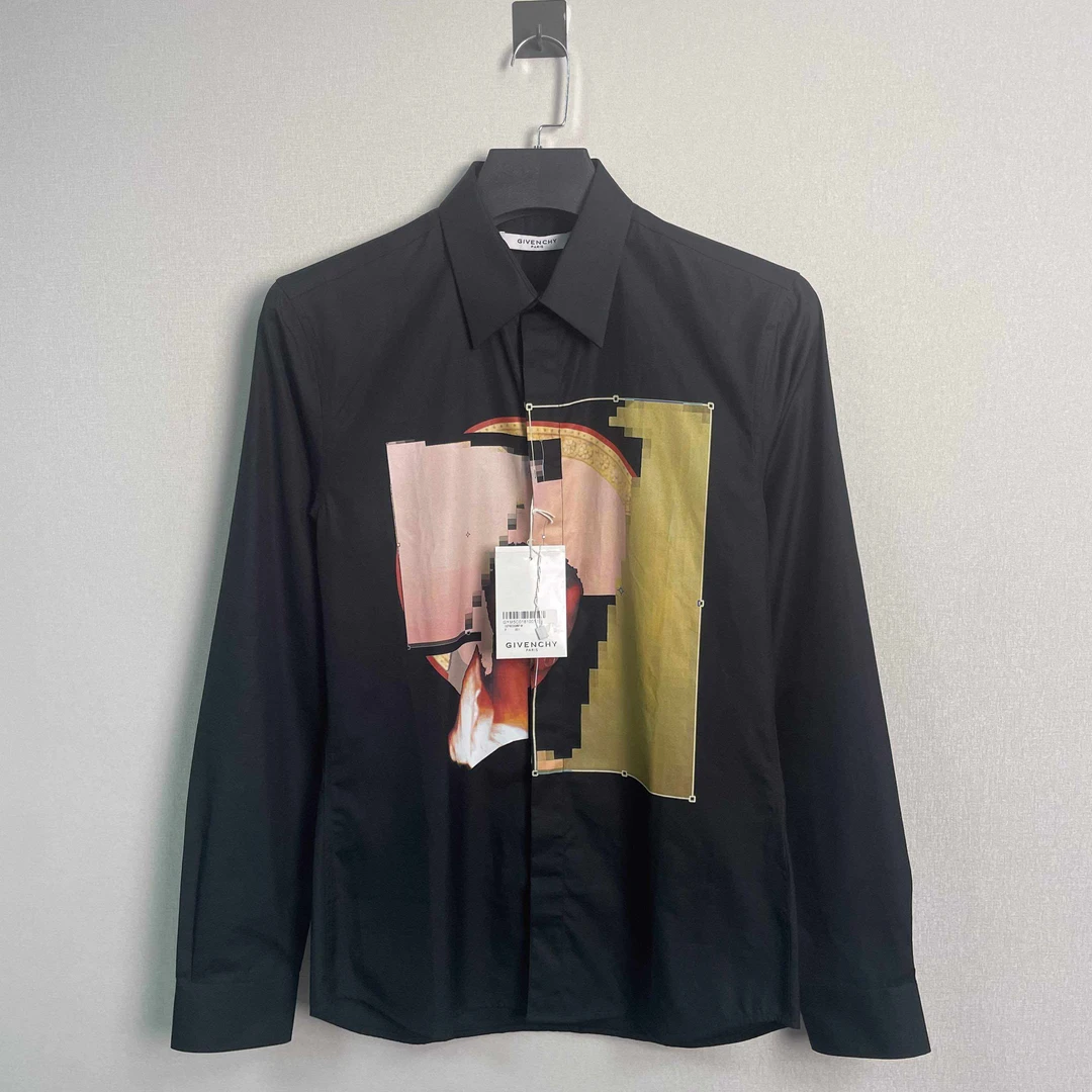 未使用 Givenchy/纪梵希 油画长袖衬衫/39码/原吊牌/价6990