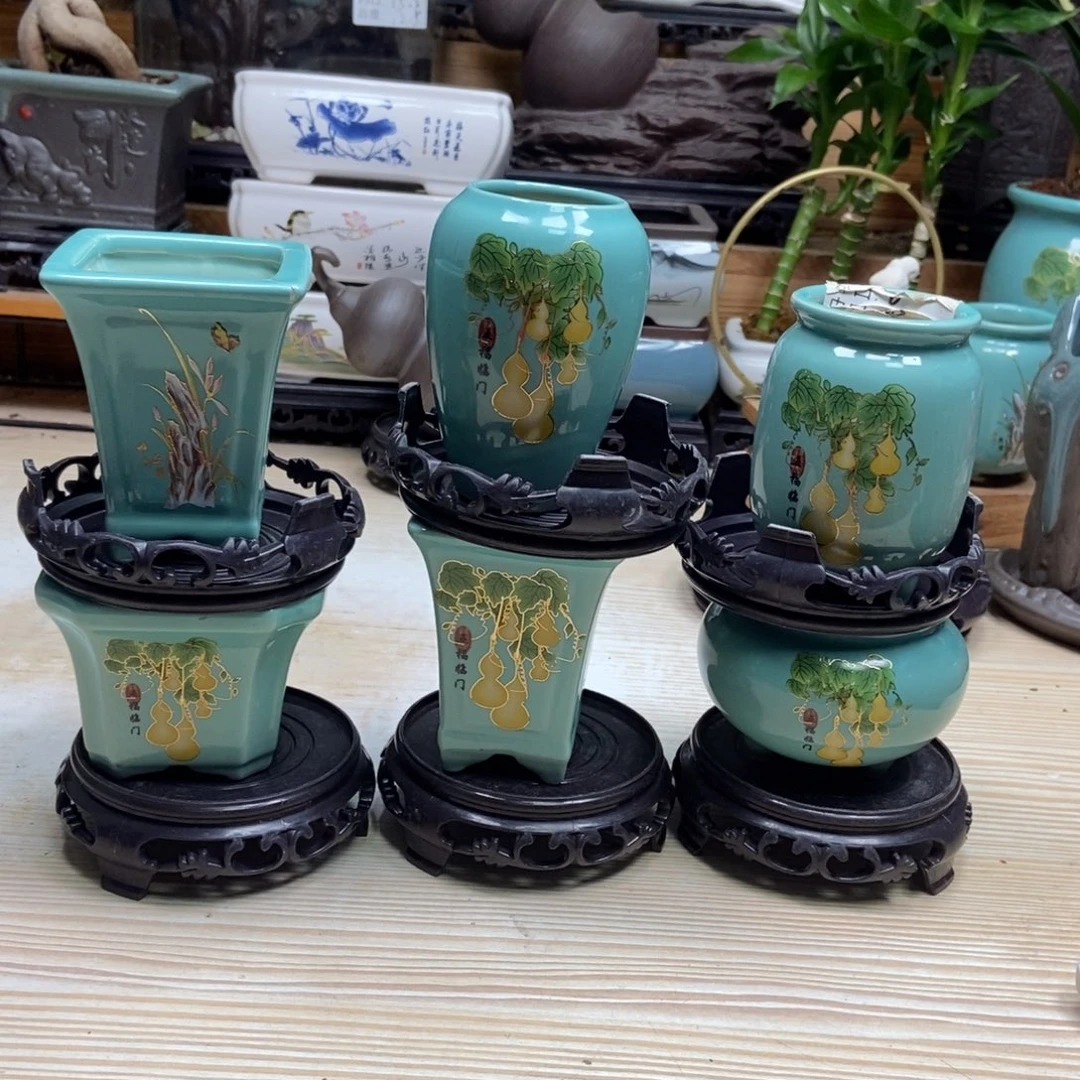 瓷片陶瓷花盆陶瓷艺术