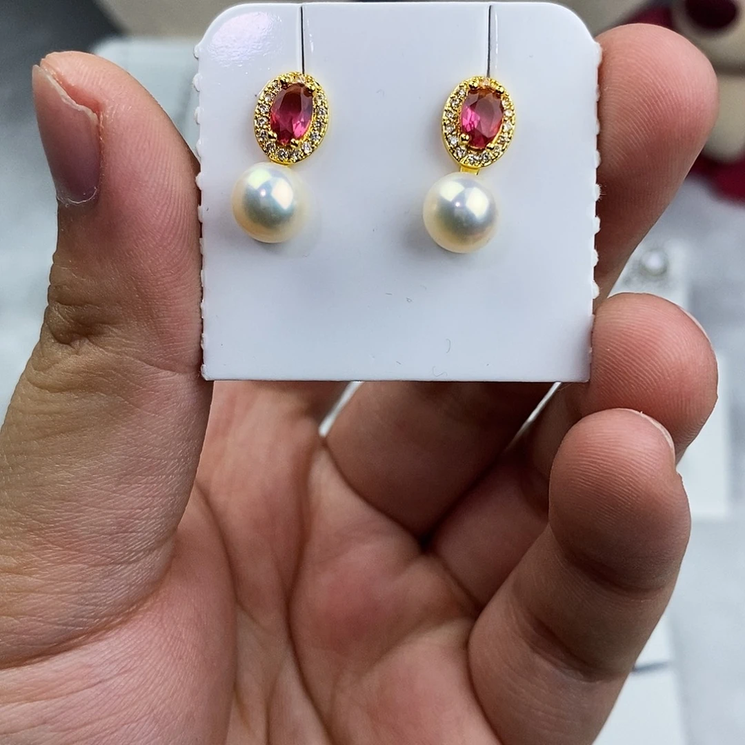 未镶嵌耳饰淡水珍珠