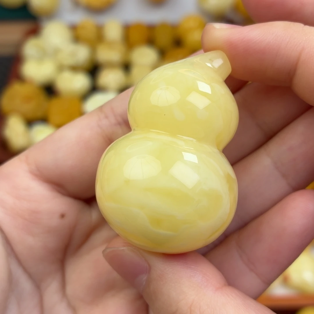 蜜蜡未镶嵌毛衣链蜜蜡