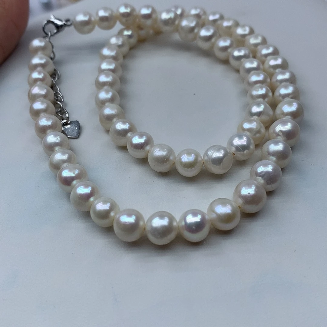淡水珍珠7-8未镶嵌x20项链