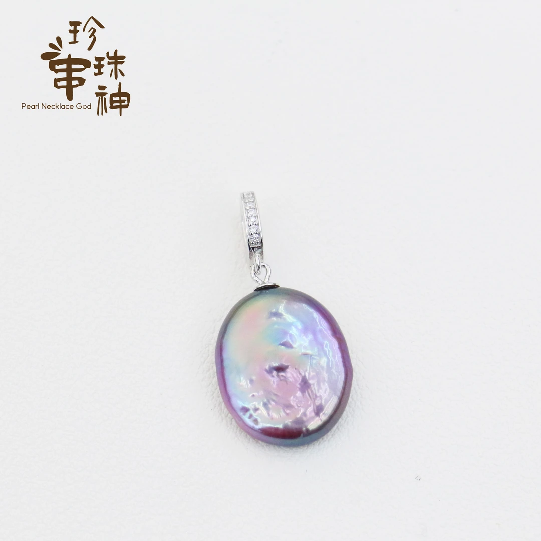 【串神推荐】S925银万能扣炫彩巴洛克珍珠吊坠猫眼巴洛克吊坠时尚