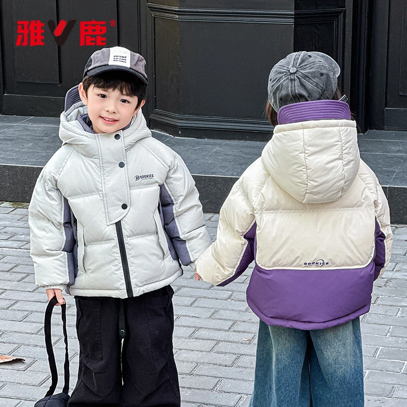 V/雅鹿时尚亲子款羽绒连帽厚款冬季外套Y050-nzb