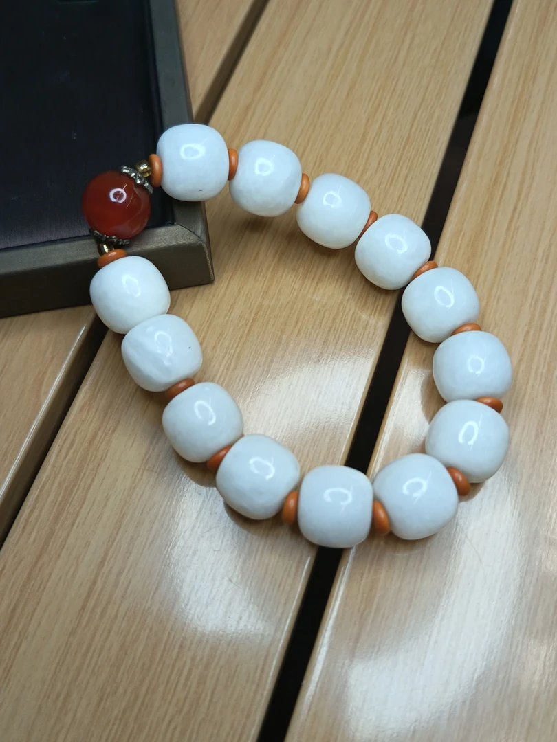 A232 和田玉鸿运当头手串14mm