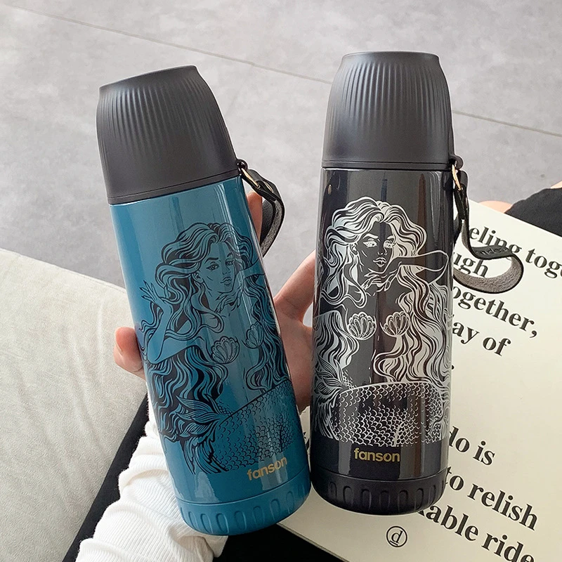 创意保温杯男女户外便携随身学生不锈钢杯子家用韩版情侣保温水壶