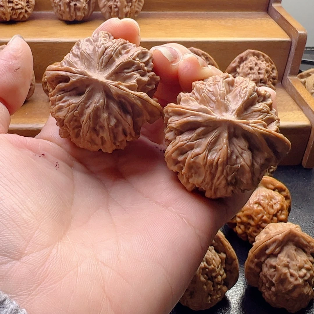 核桃苹果文玩手把件