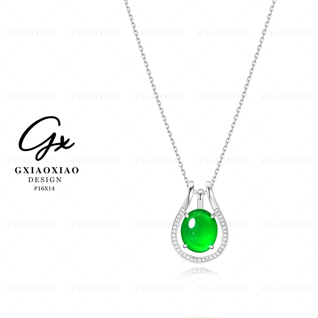 G XIAOXIAO 925银 镀K金 【清泉流响】气质优雅时尚项链 F16X14