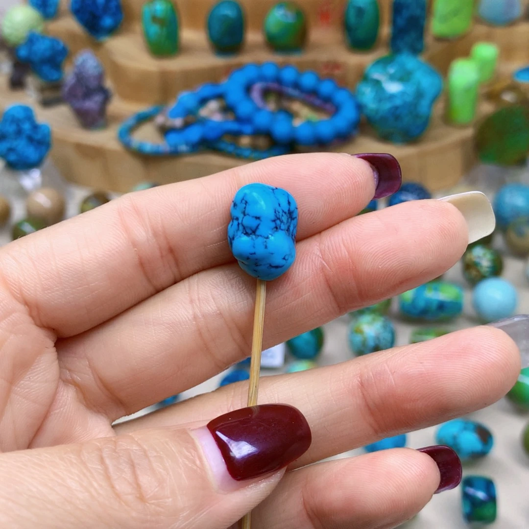 绿松石未镶嵌三彩随行