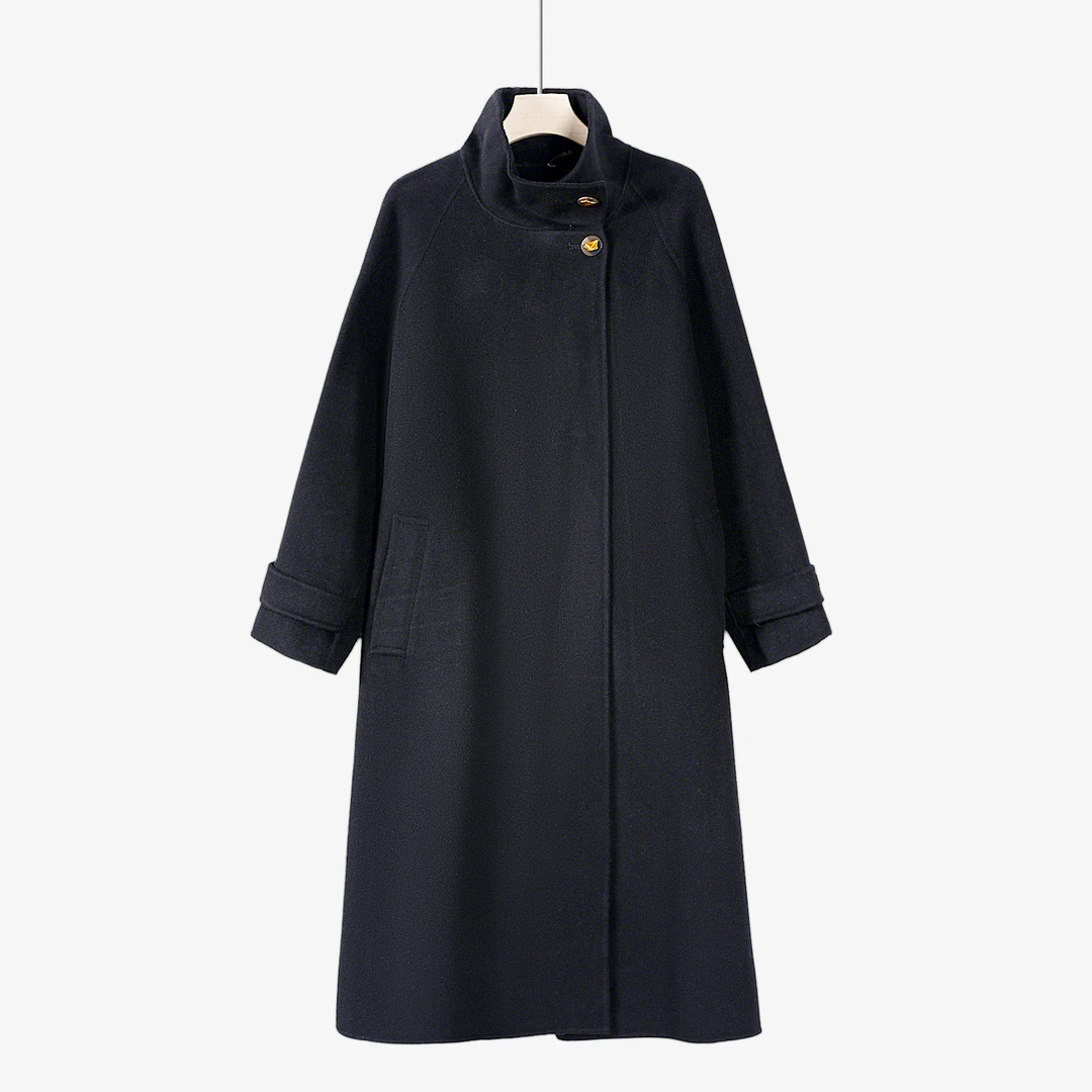 【主推爆款】008高级感时尚中长款女秋冬季宽松过膝毛呢外套