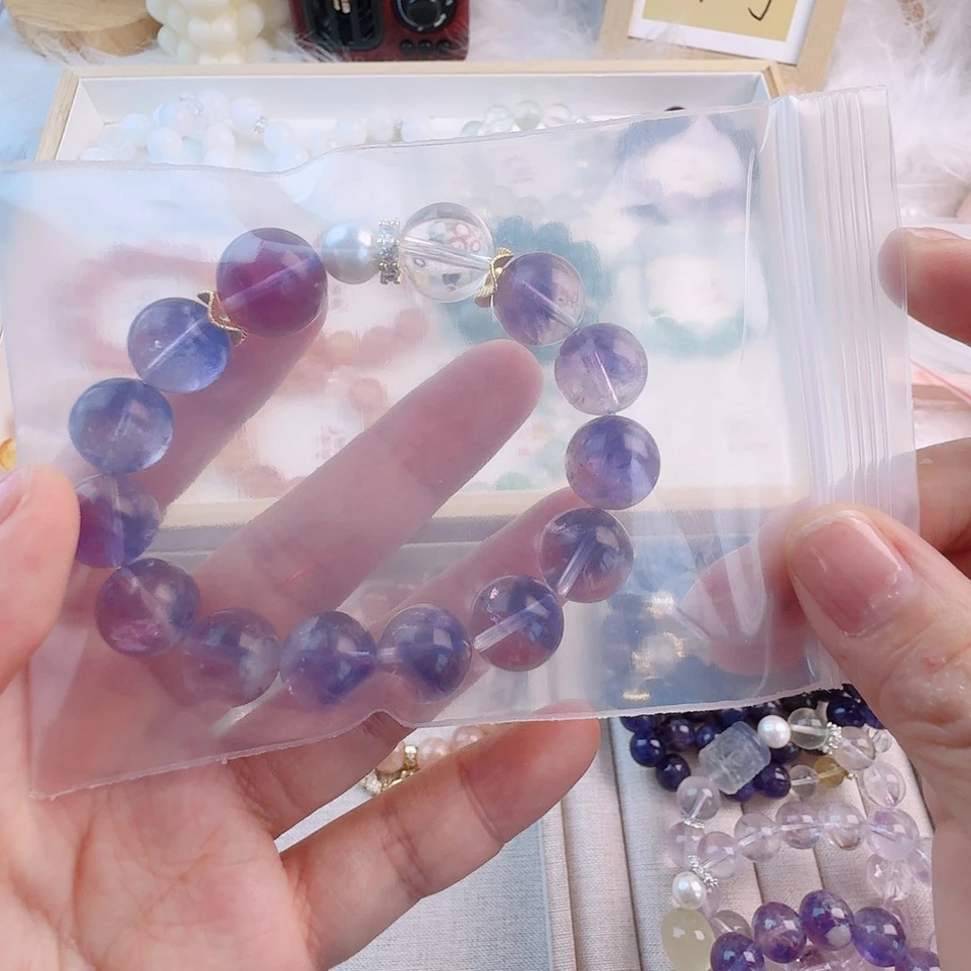 花***怜烟晶手链银S925镶嵌