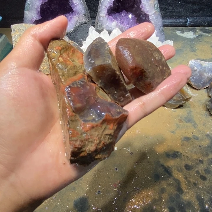 未镶嵌玛瑙/玉髓珠宝半成品