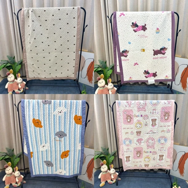 【宿舍垫 飘窗垫 沙发垫】90×200单人床盖水洗棉绗缝磨毛卡通双面