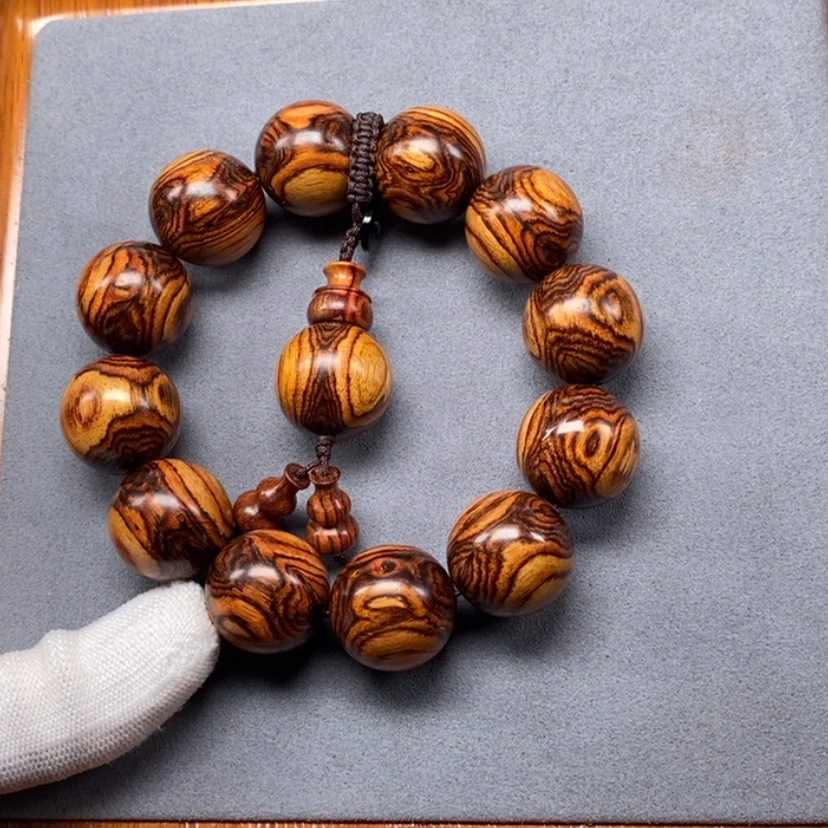 【闪购商品】黄花梨/降香黄檀手串/手链建*