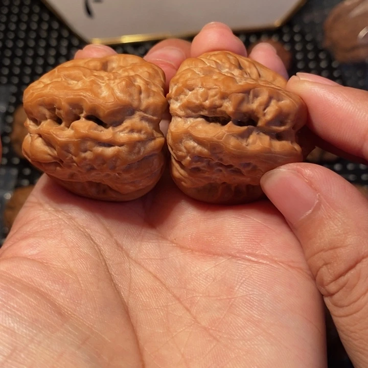 徐***ヾ把件文玩核桃深开蛙王