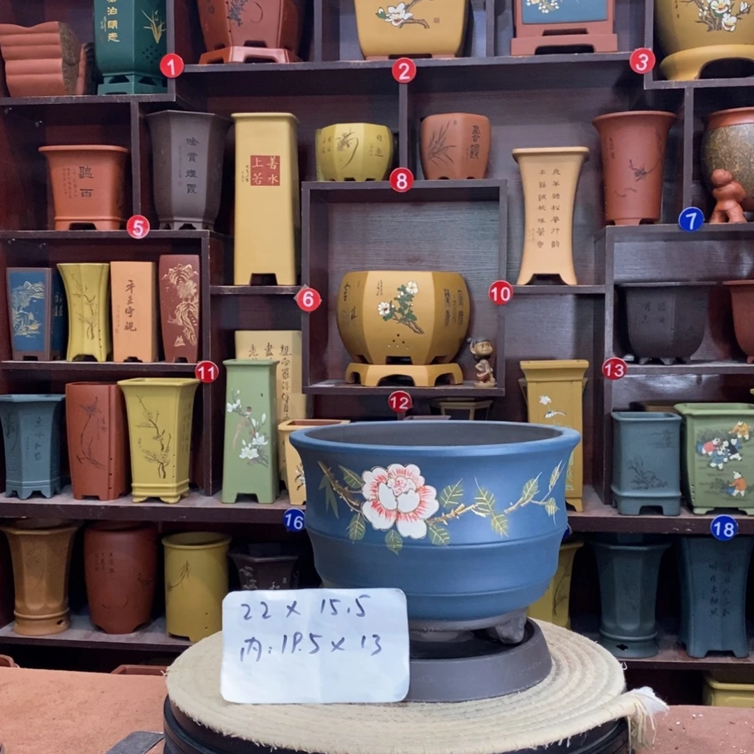 紫砂艺术紫砂花盆