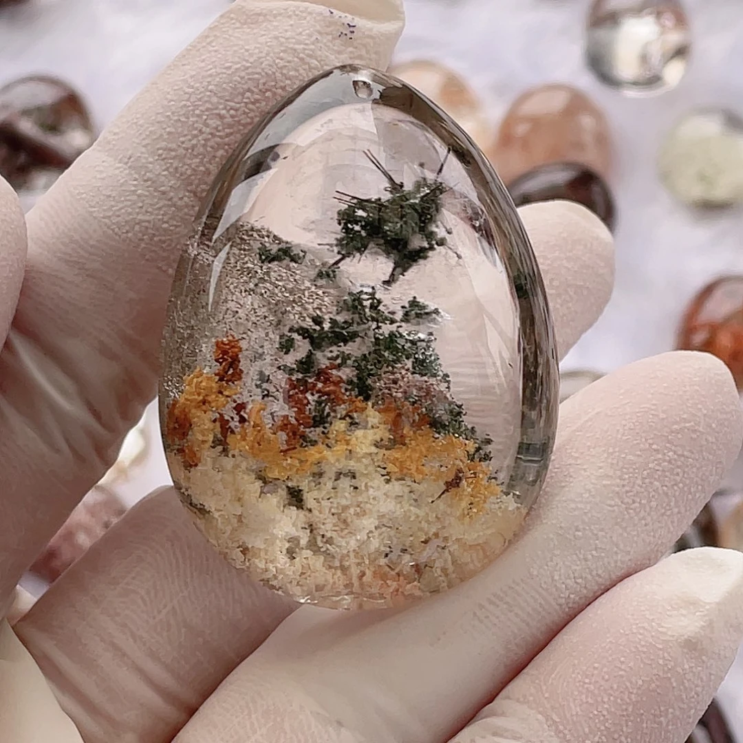 水晶幽灵水滴未镶嵌A**心