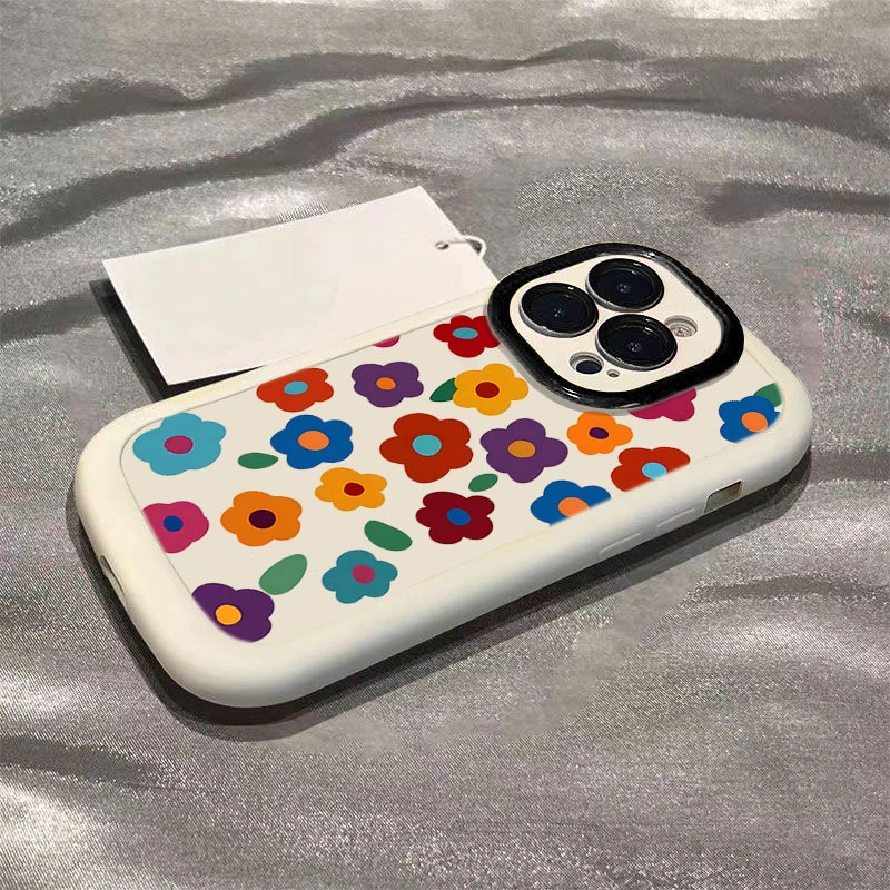 春日满屏花朵适用iphone16promax苹果1514P手机壳泡芙13p1211全包