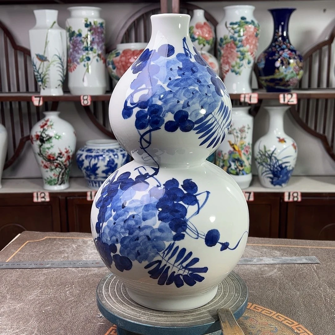 陶摆件景德镇陶瓷葫青紫