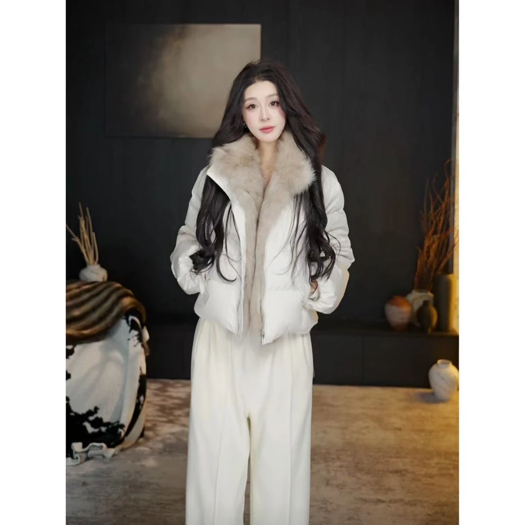 有洧Youwei巨好看的初冬羽绒服2025年新款百搭毛领羽绒服25SS0888