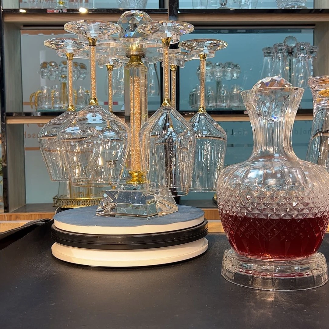 手柄款水晶玻璃红酒杯白酒杯