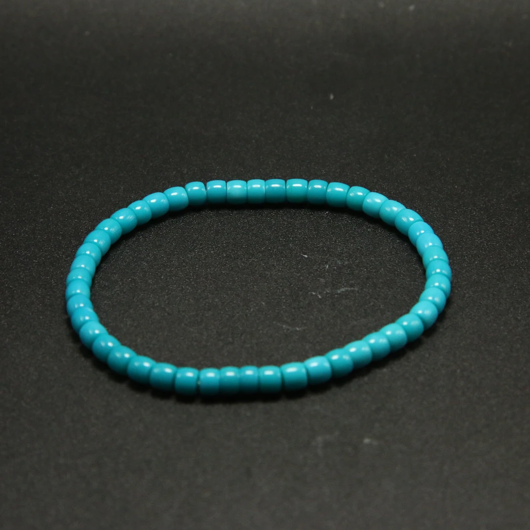 【表哥专属】绿松石精工高蓝直切手串4.2mm1814-2676