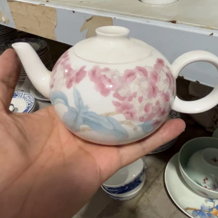 裂了当标本特价茶壶