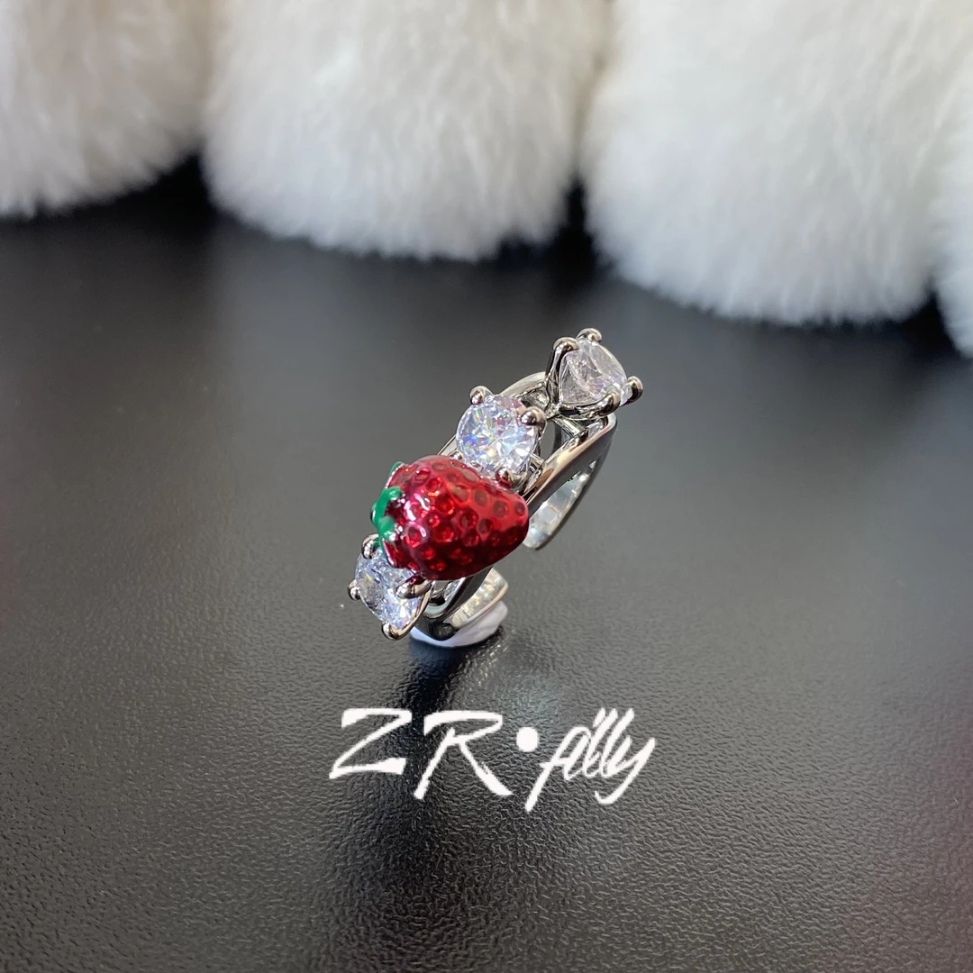 铜合金合成锆石戒指 时尚个性戒指3860