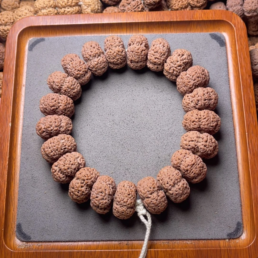 ღ***水菩提籽类27号金刚菩提夹板菠萝蜜手持25