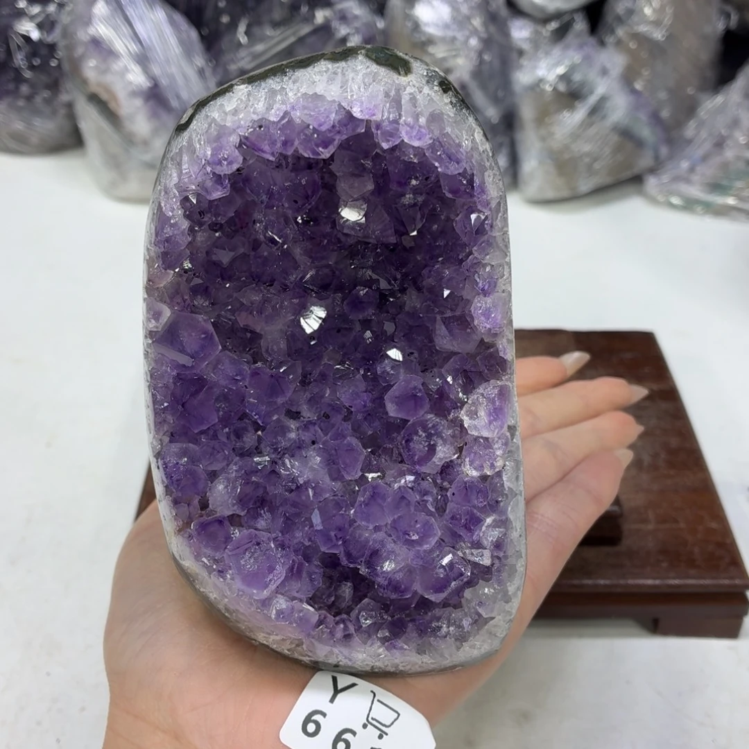 紫晶未镶嵌眼镜水晶