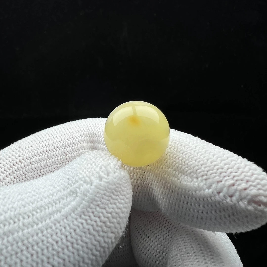 A2949天然蜜蜡制品 圆珠13.9mm一物一图假一罚十