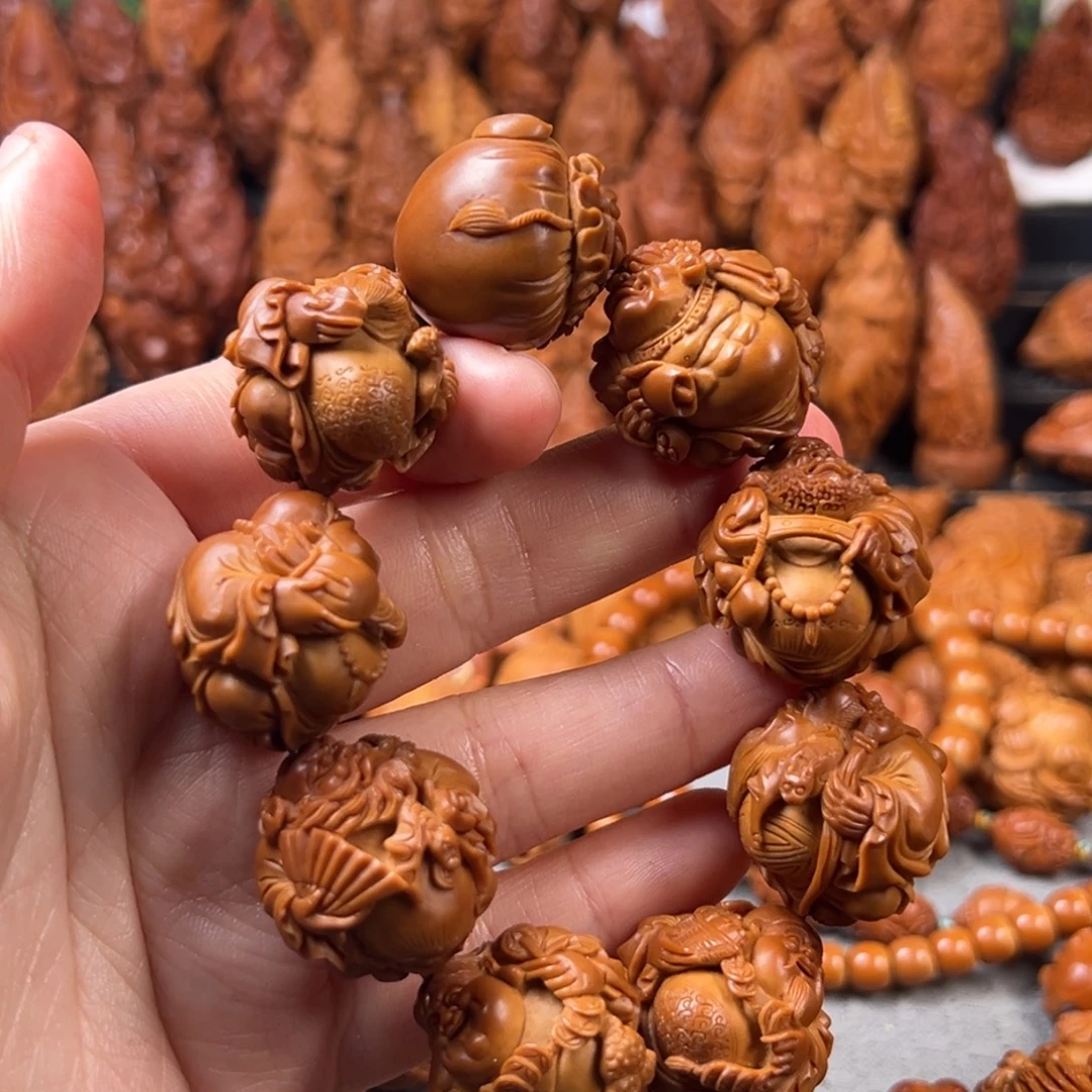 不***酒橄榄核手串/手链核雕