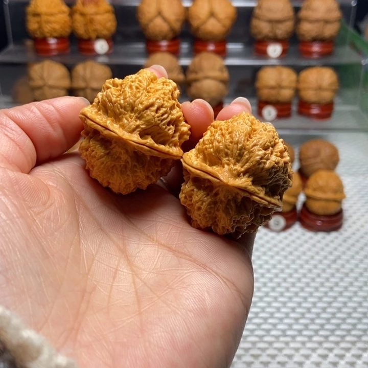 文玩核桃把件31火凤金蟾