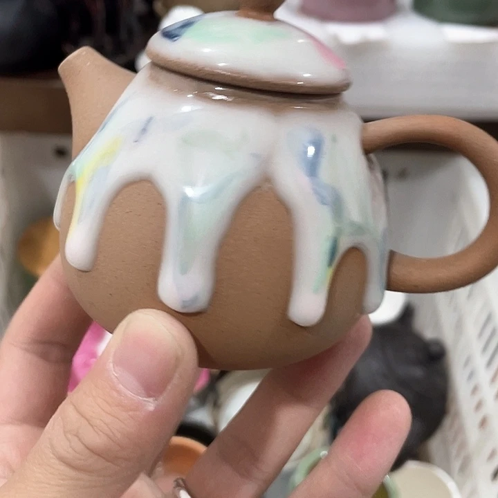 陶瓷茶具全部清清完回家过年