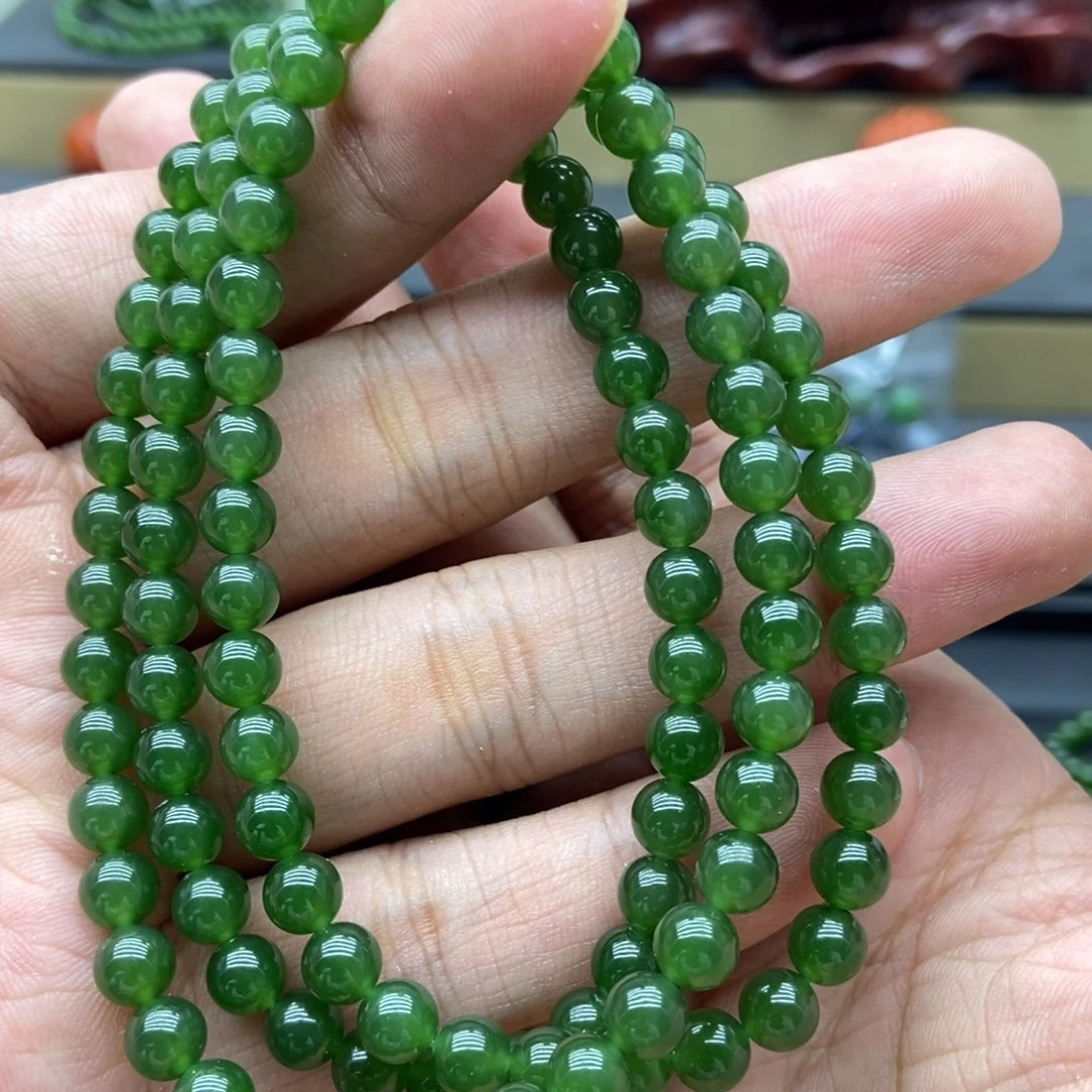 和田玉（碧玉）未镶嵌项链