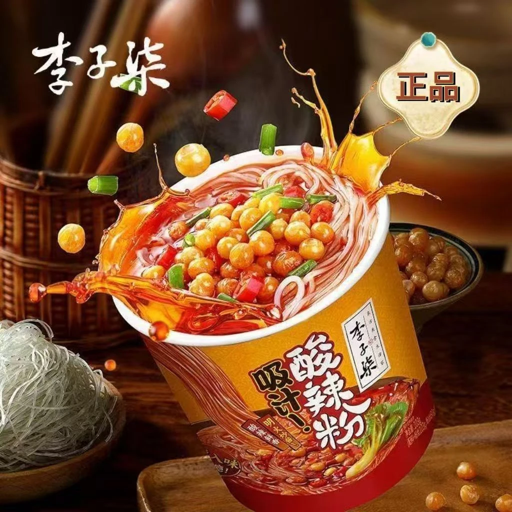 李子柒酸辣粉桶装103g红薯冲泡速食免煮方便粉丝米线懒人夜宵小桶