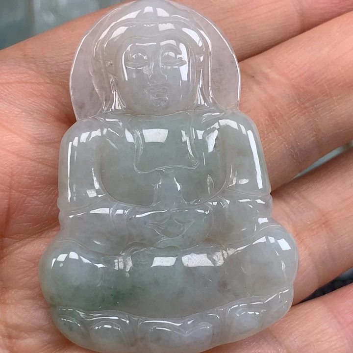 颈饰未镶嵌翡翠观音