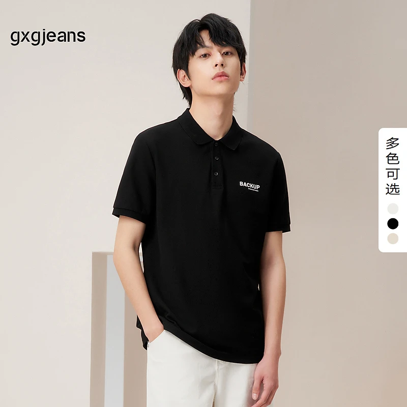 gxg jeans男装夏季舒适时尚休闲翻领短袖POLO#J24D242024