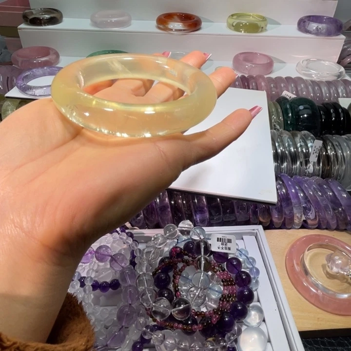 水晶手镯未镶嵌手镯62.3圈口9号