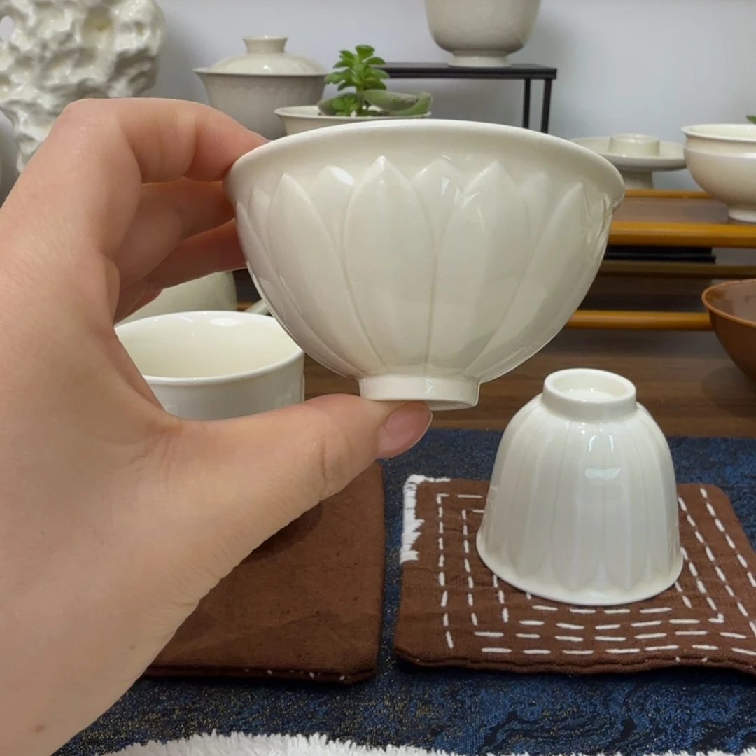 莲瓣鸡心盏 瑕疵釉眼➕矿点 无礼盒