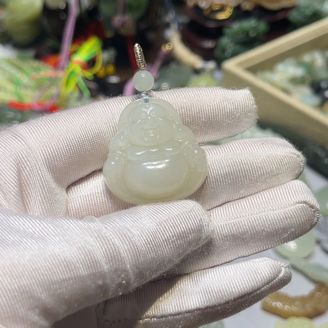和田玉颈饰未镶嵌菠*包