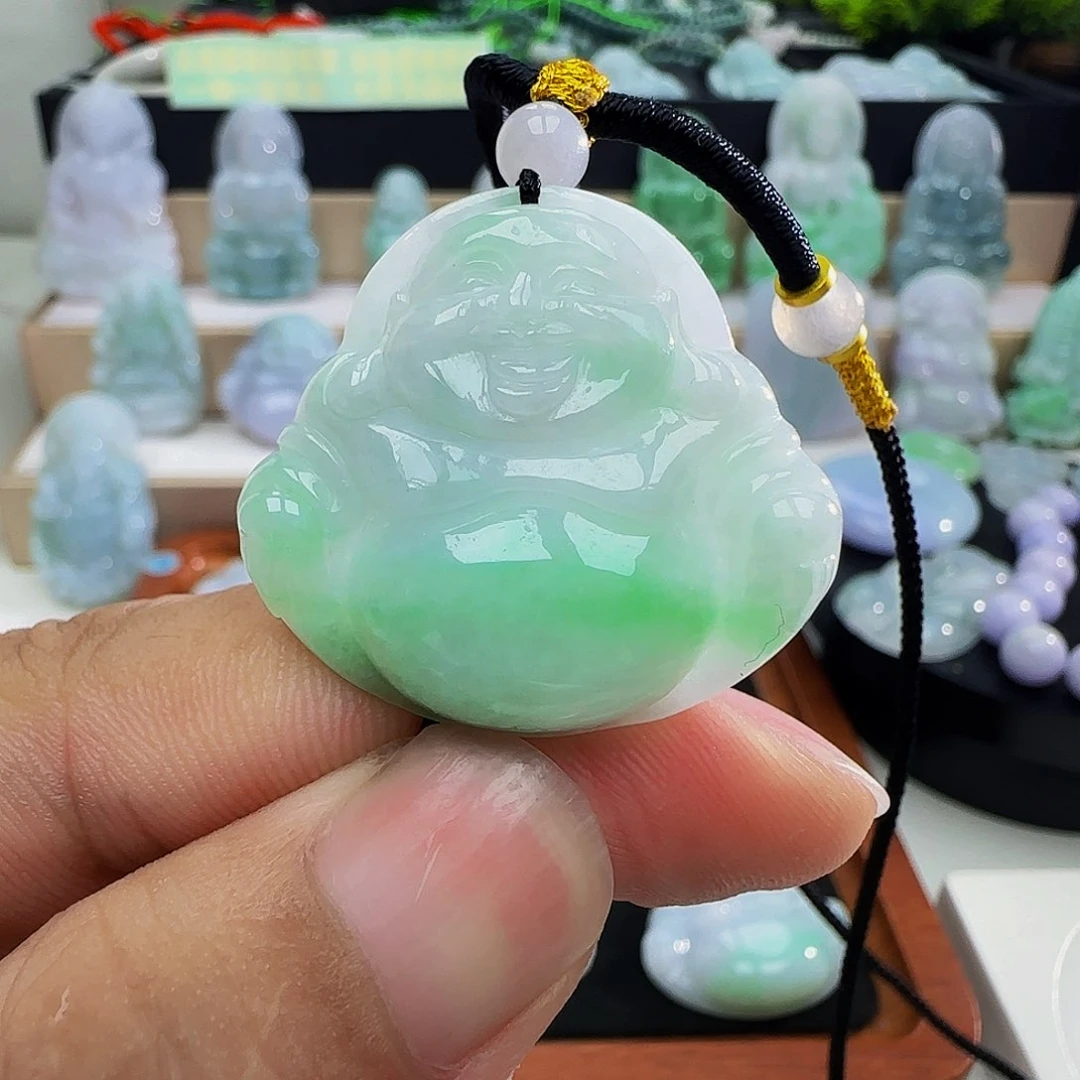 翡翠银S925镶嵌吊坠(不含链)