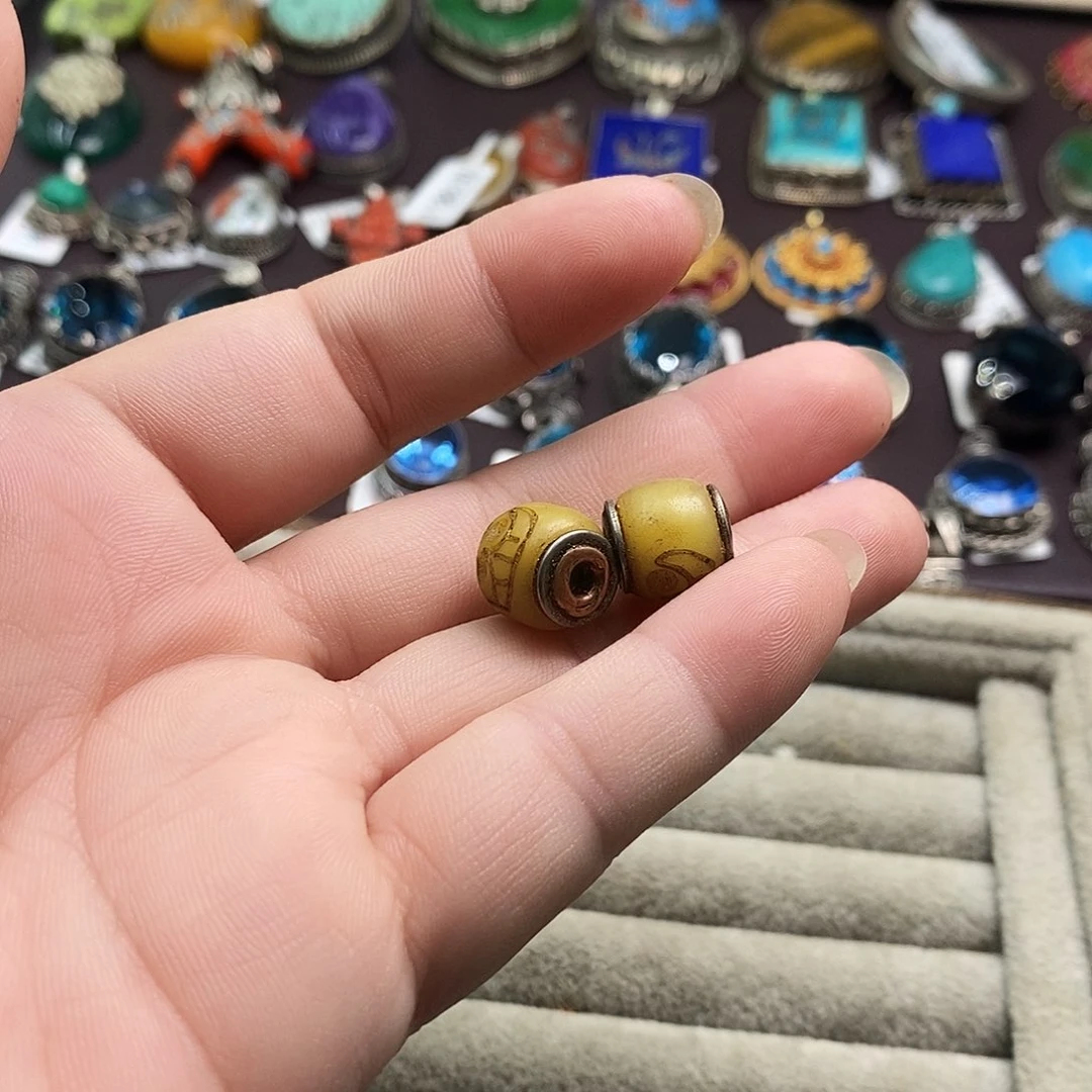 仿水晶吊坠925银海*楠晓鱼尼泊尔手工制作