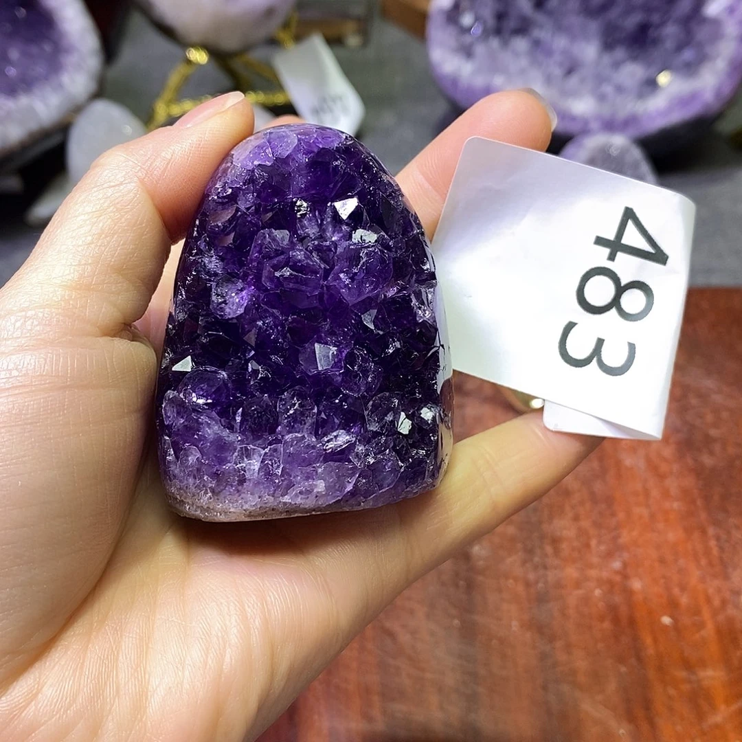 珠宝半成品紫晶未镶嵌