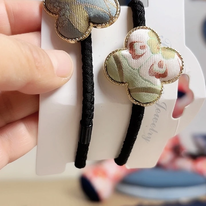 宋锦花朵发绳宋锦