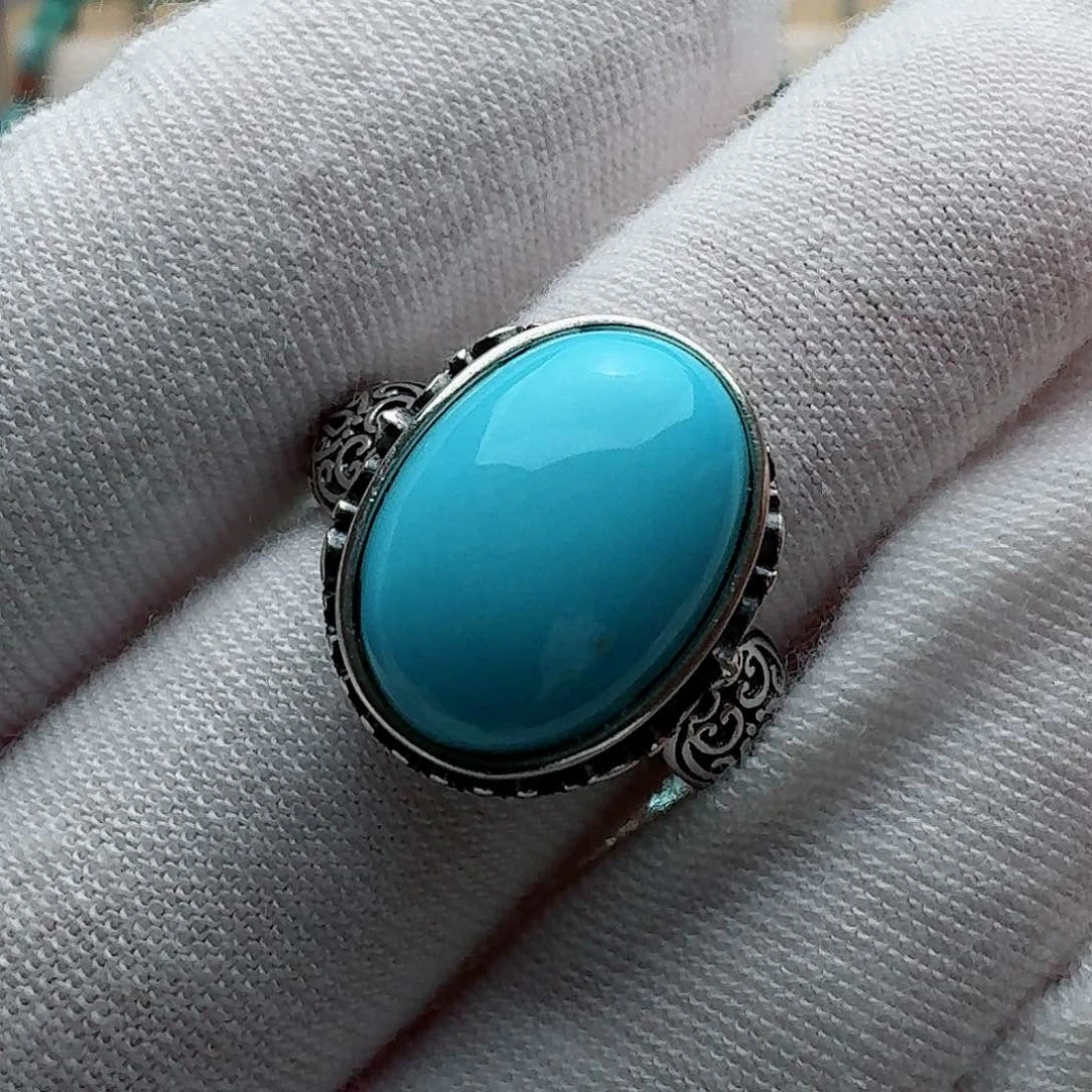 绿松石珠宝奇石银S925镶嵌