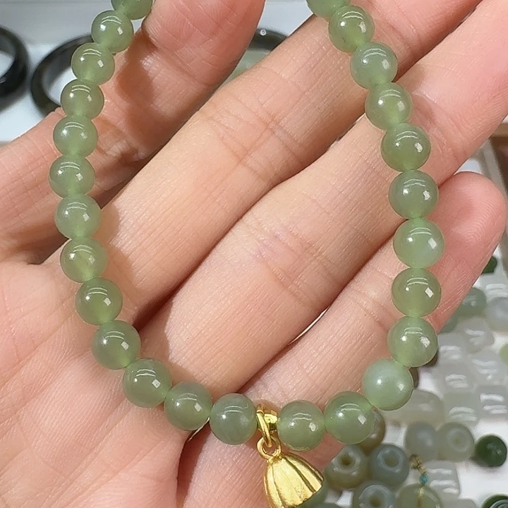 和田玉未镶嵌手链