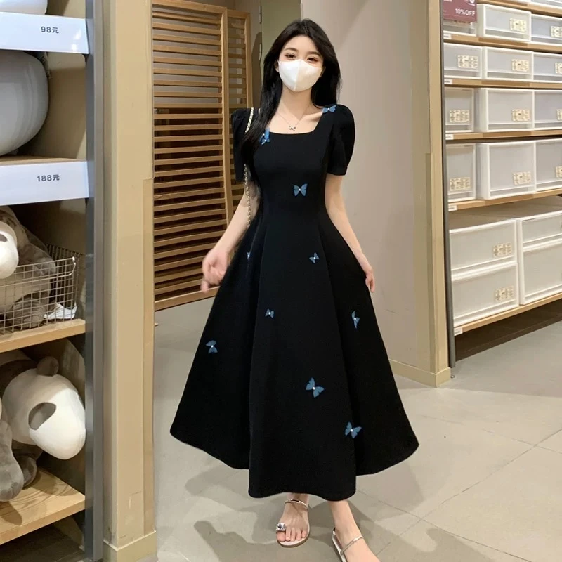 【851-900】2025新款茶歇法式碎花连衣裙子夏季女装气质高级感长裙